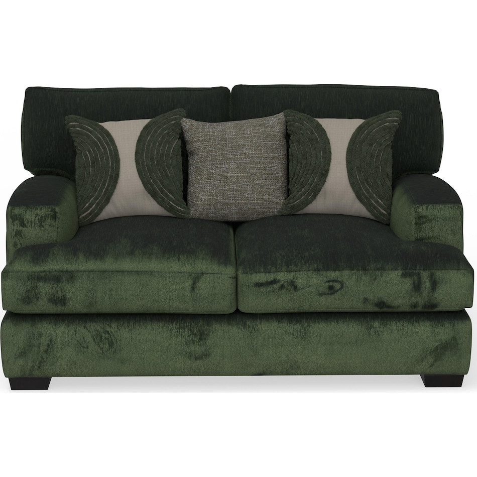 bella green loveseat   