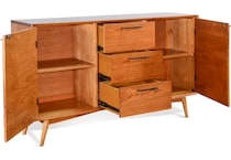 bellmore brown sideboard server   