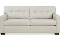 belziani coconut leather sofa   