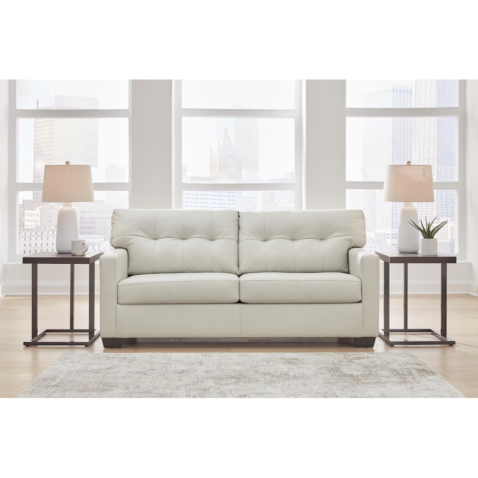 belziani coconut leather sofa   