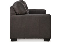 belziani storm leather loveseat   