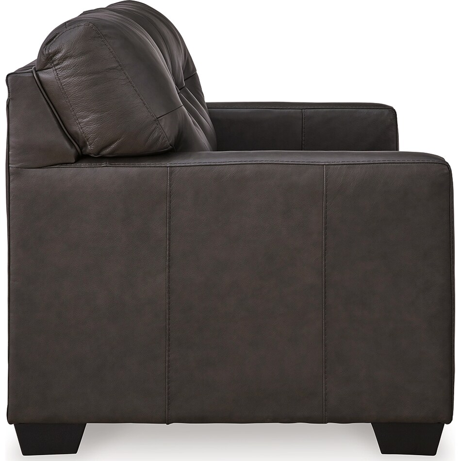 belziani storm leather loveseat   