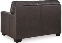 belziani storm leather loveseat   