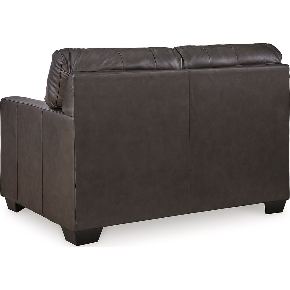 belziani storm leather loveseat   