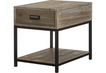 benalla brown grey end table   