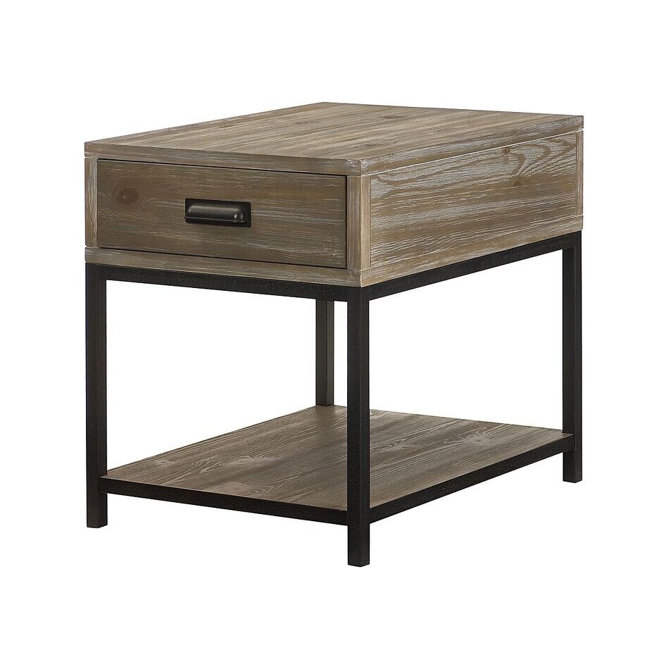 benalla brown grey end table   