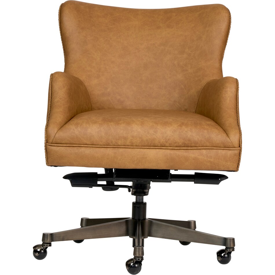 benedict venetian caramel desk chair   
