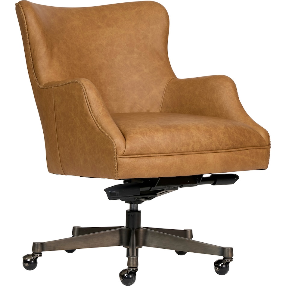 benedict venetian caramel desk chair   