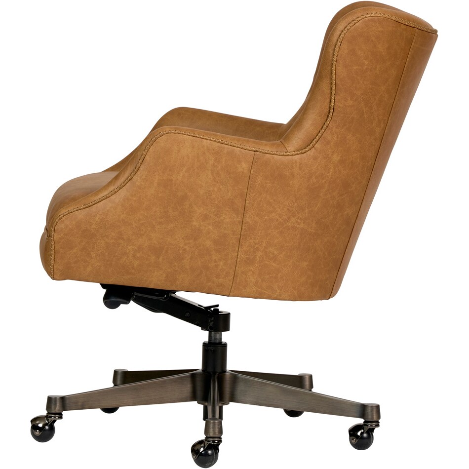 benedict venetian caramel desk chair   