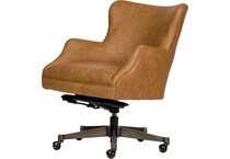 benedict venetian caramel desk chair   