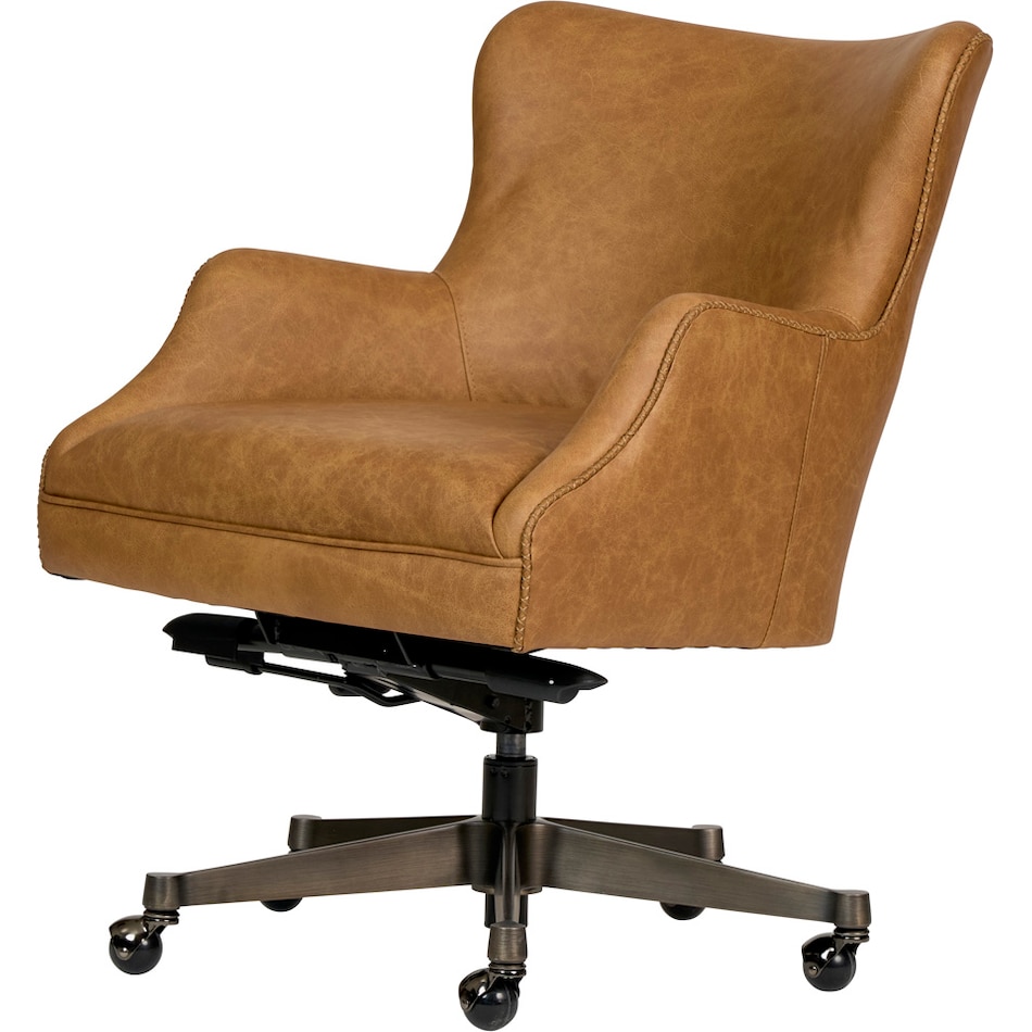 benedict venetian caramel desk chair   