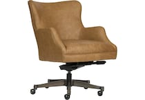 benedict venetian caramel desk chair   