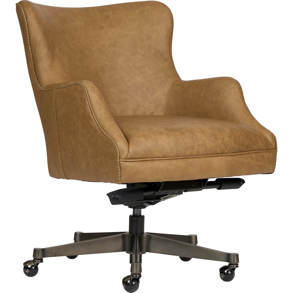 benedict venetian caramel desk chair   
