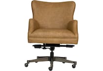 benedict venetian caramel desk chair   