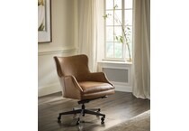benedict venetian caramel desk chair   