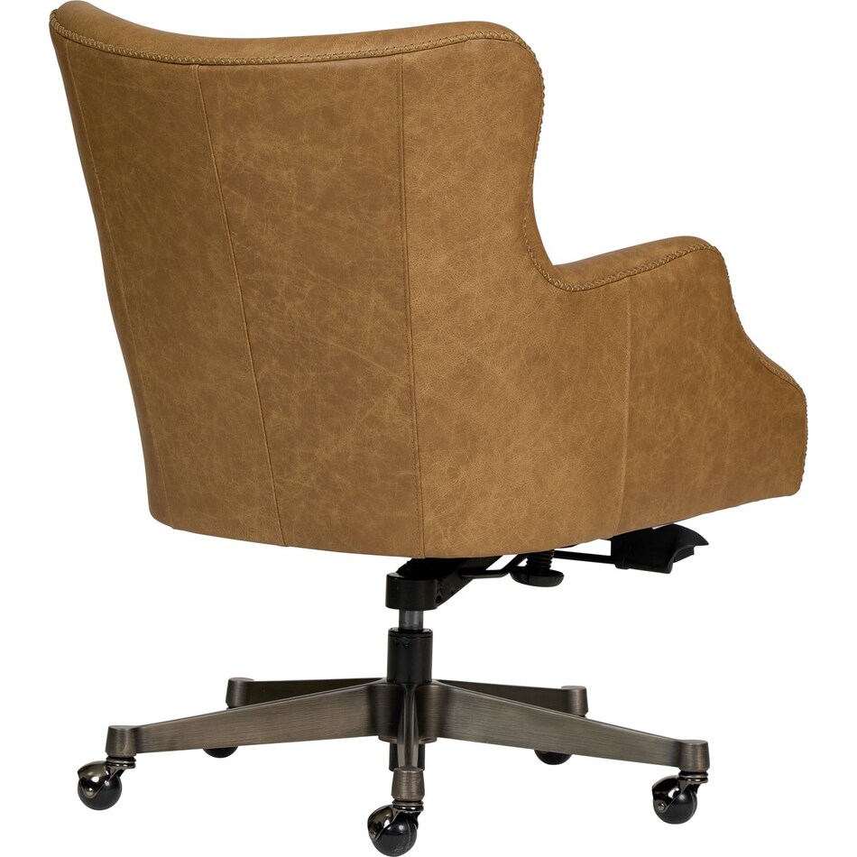 benedict venetian caramel desk chair   
