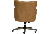 benedict venetian caramel desk chair   