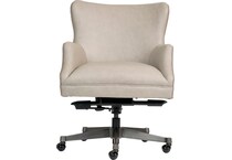 benedict venetian silver desk chair   
