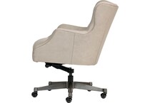 benedict venetian silver desk chair   