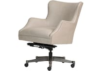 benedict venetian silver desk chair   