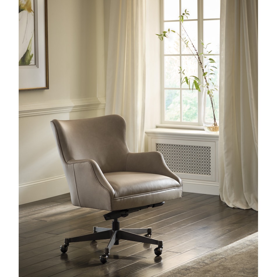 benedict venetian silver desk chair   