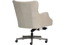 benedict venetian silver desk chair   