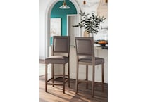 benmara greyish brown counter chair   