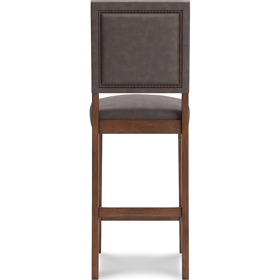 benmara greyish brown counter chair   