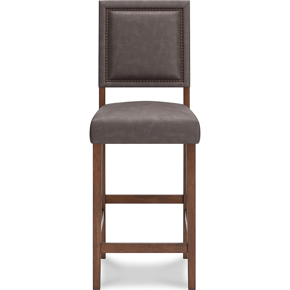 benmara greyish brown counter chair   