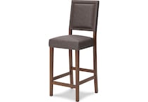 benmara greyish brown counter chair   