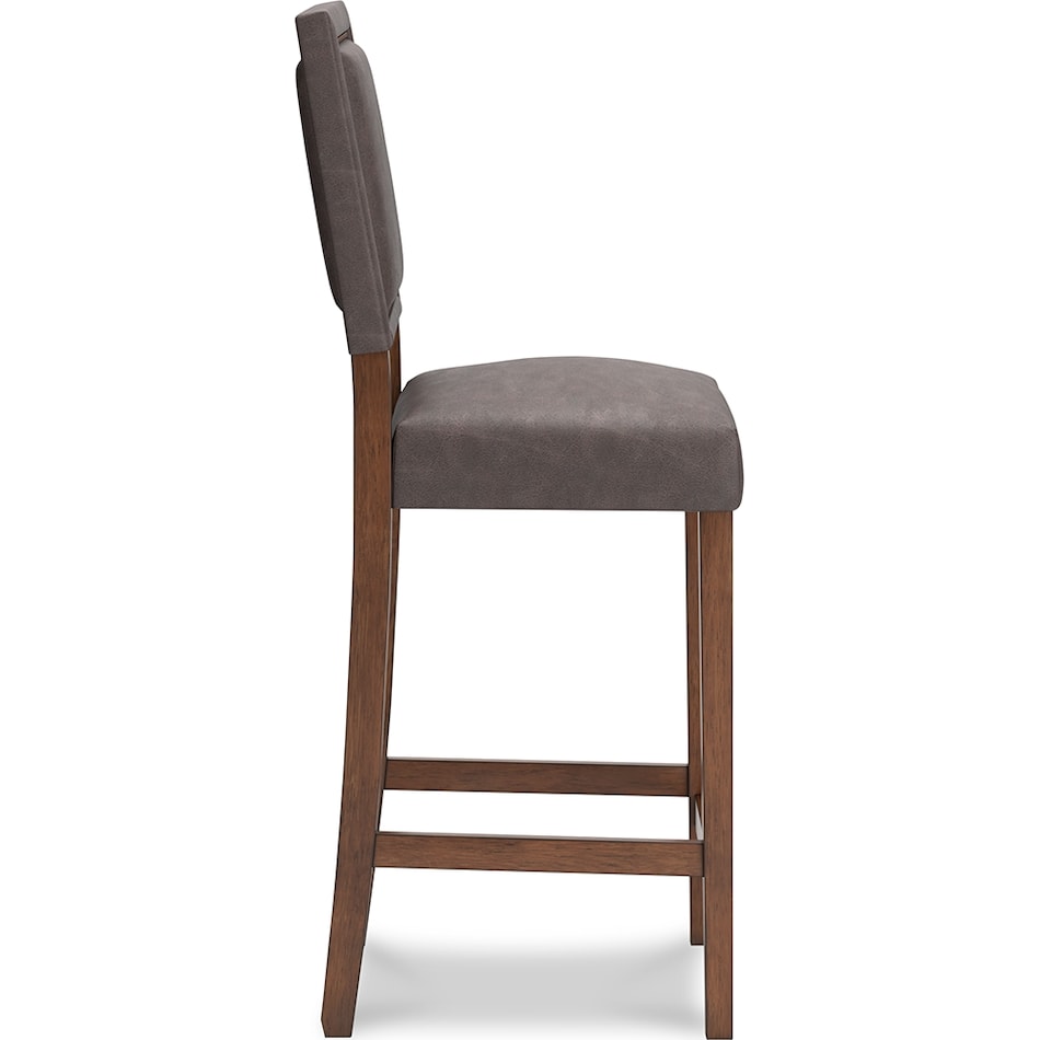 benmara greyish brown counter chair   