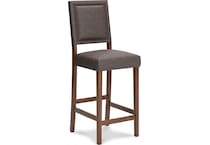 benmara greyish brown counter chair   