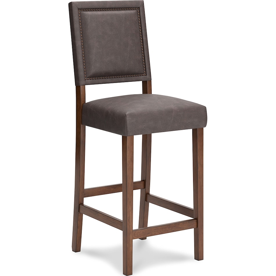 benmara greyish brown counter chair   