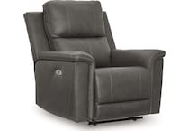 beryton anchor power leather recliner   