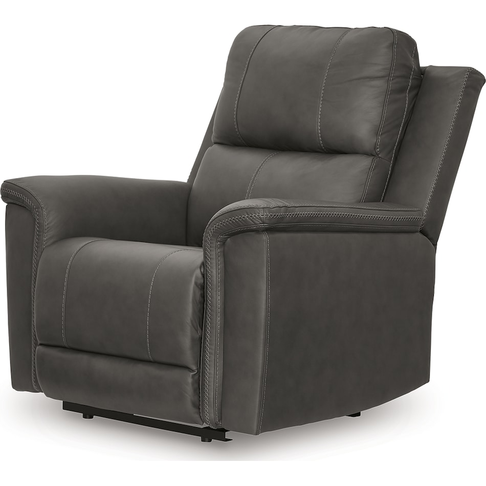 beryton anchor power leather recliner   