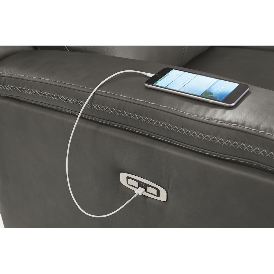 beryton anchor power leather recliner   