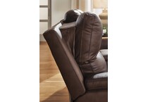 beryton espresso power leather recliner   