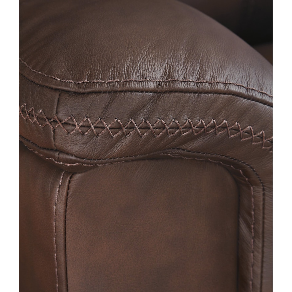 beryton espresso power leather reclining sofa   