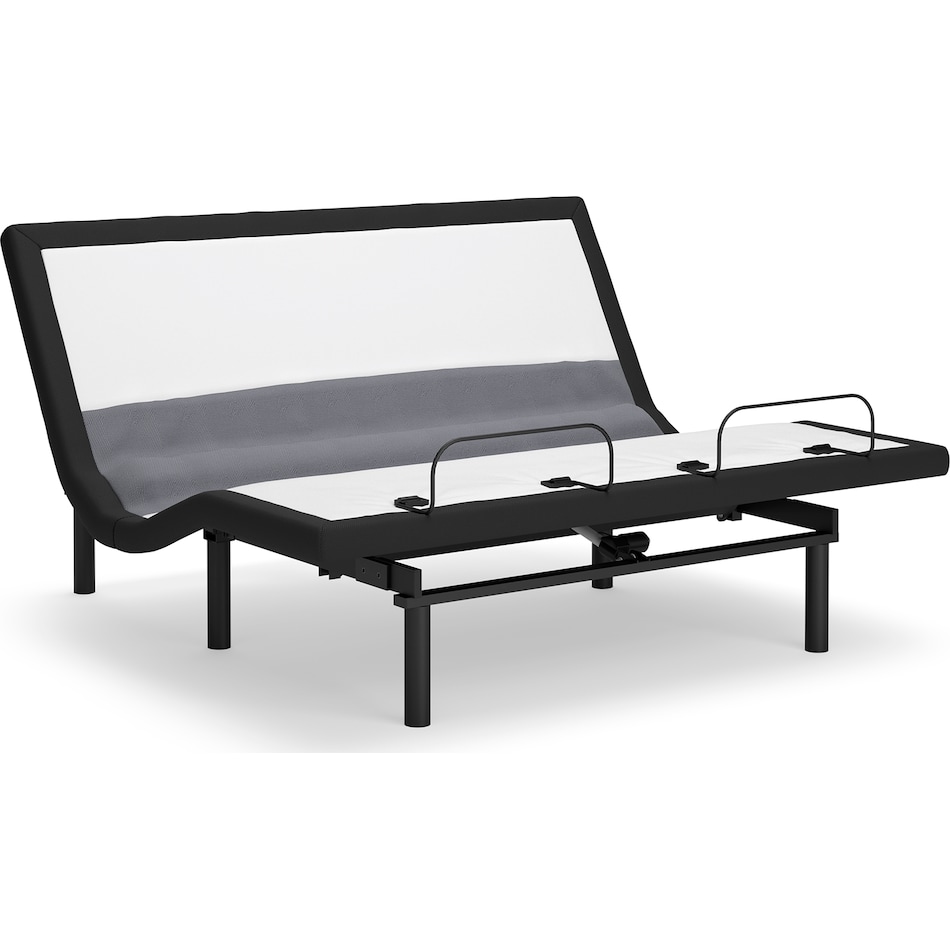 best base with lumbar and audio black adjustable base king   