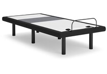 best base with lumbar and audio grey adjustable base twin xl   