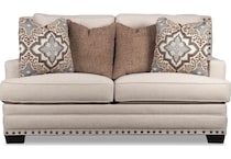 betty anna whitelinen loveseat   