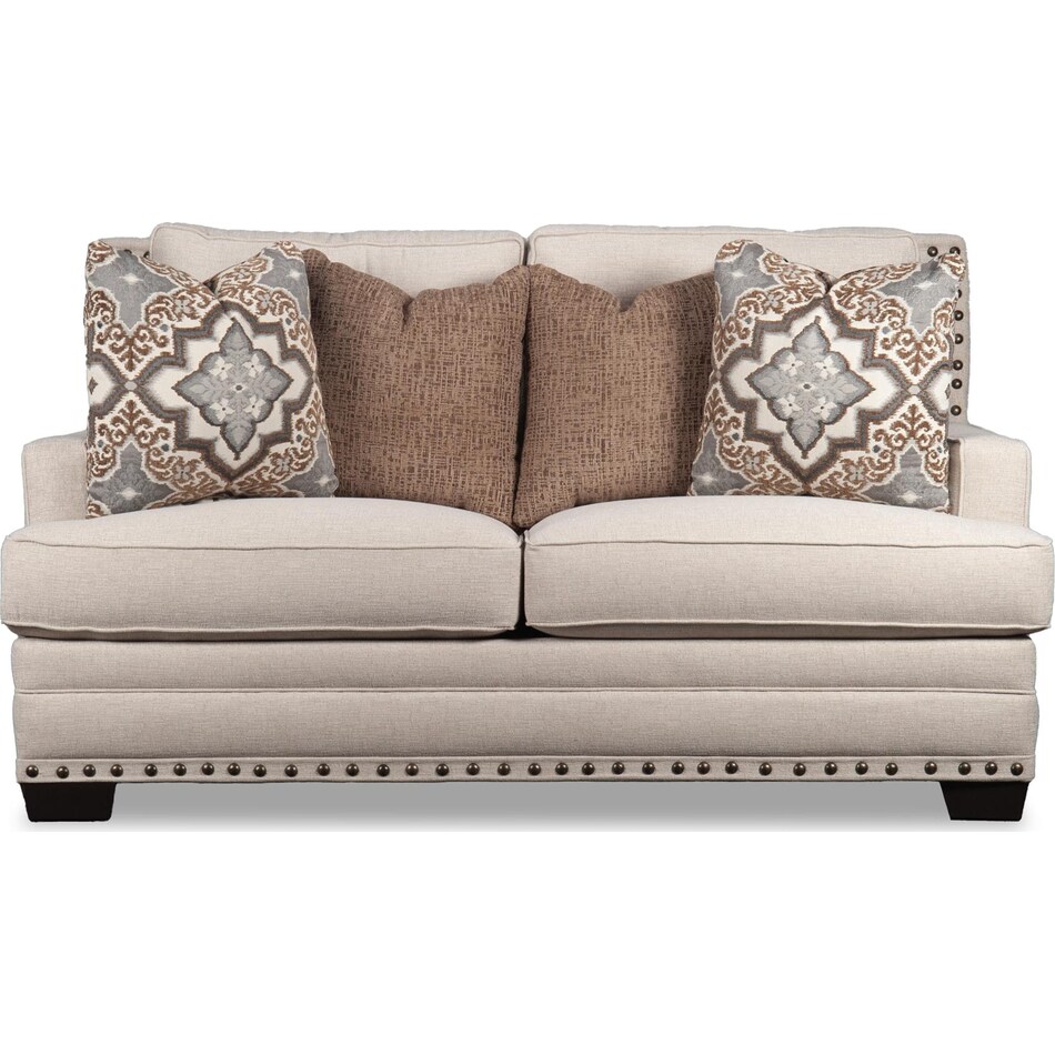 betty anna whitelinen loveseat   