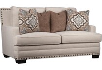 betty anna whitelinen loveseat   