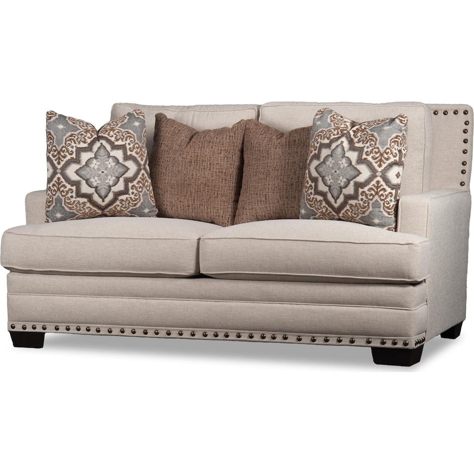 betty anna whitelinen loveseat   