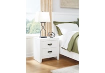 binterglen white nightstand   