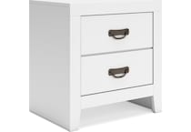 binterglen white nightstand   