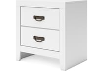 binterglen white nightstand   