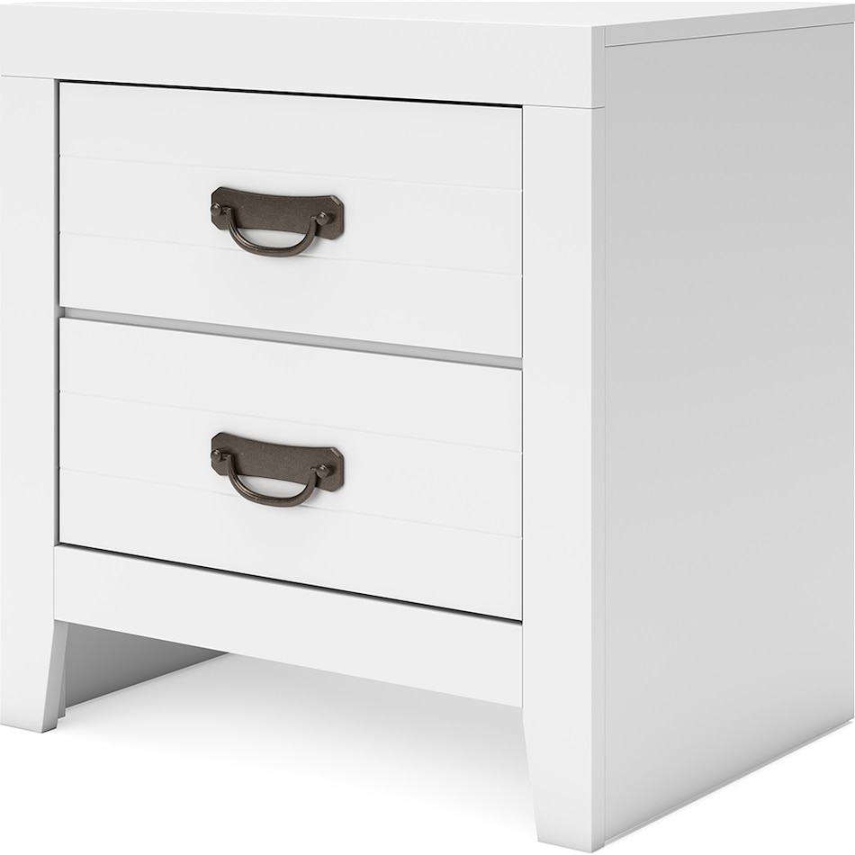 binterglen white nightstand   