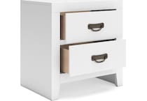 binterglen white nightstand   
