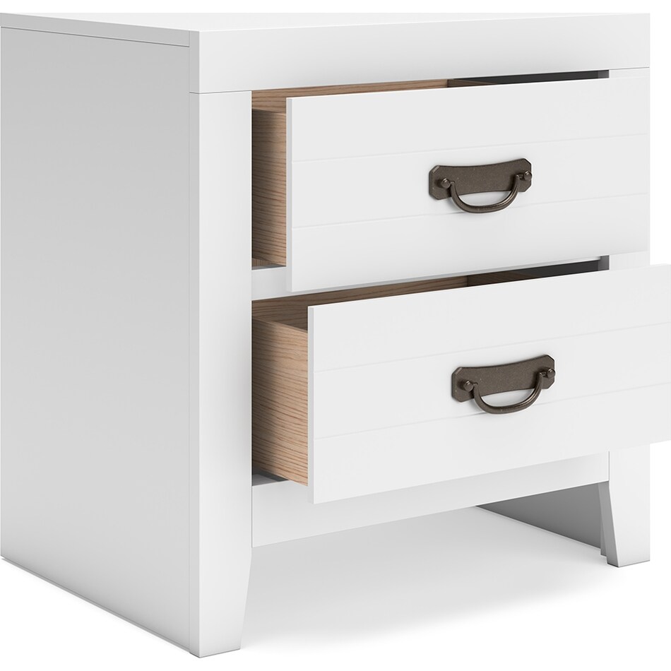 binterglen white nightstand   